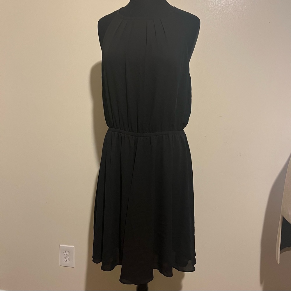 NWT Banana Republic black flowing dress size L